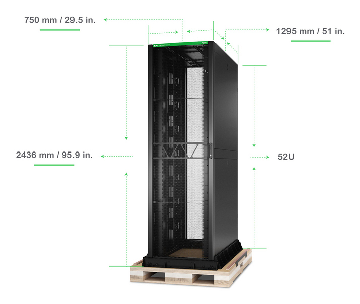 APC NetShelter SX Advanced Rack, High Strength, 52U, 2436H x – image 8
