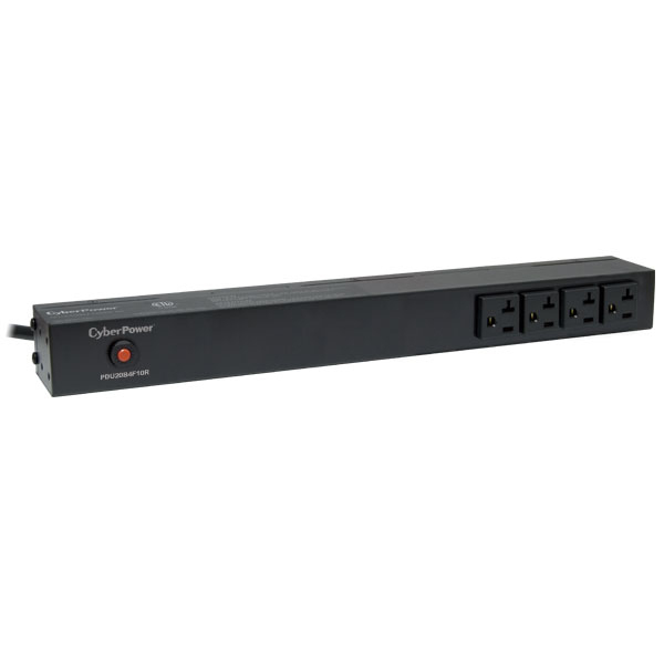 CyberPower PDU20B4F10R power distribution unit (PDU) 14 AC outlet(s) 1U Black – image 1
