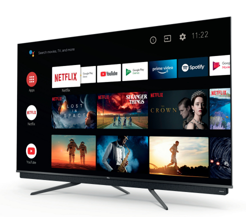 TCL 55C815 телевизор 139,7 cm (55") 4K Ultra HD Smart TV Wi-Fi Черный 470 cd/m²