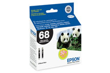 Epson T068120 - Dual Pack High-Capacity Black Ink Cartridges
