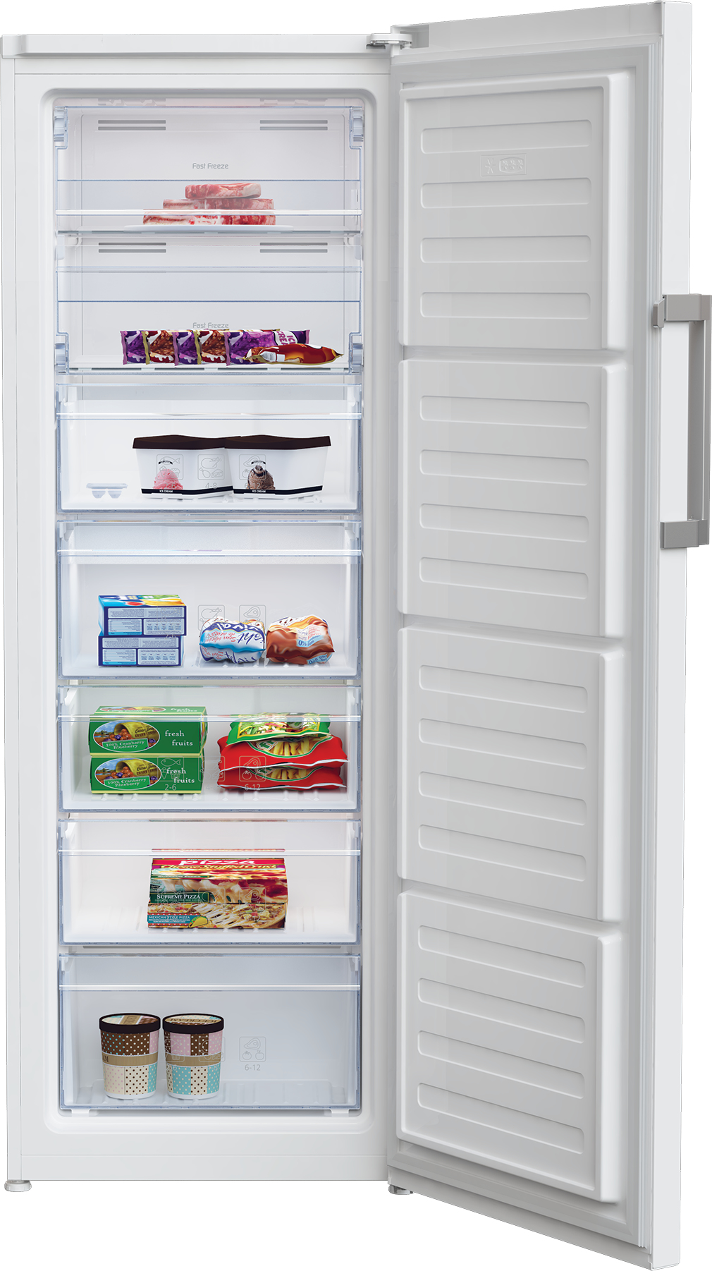 Beko RFNE290E33WN Upright freezer Freestanding – image 3