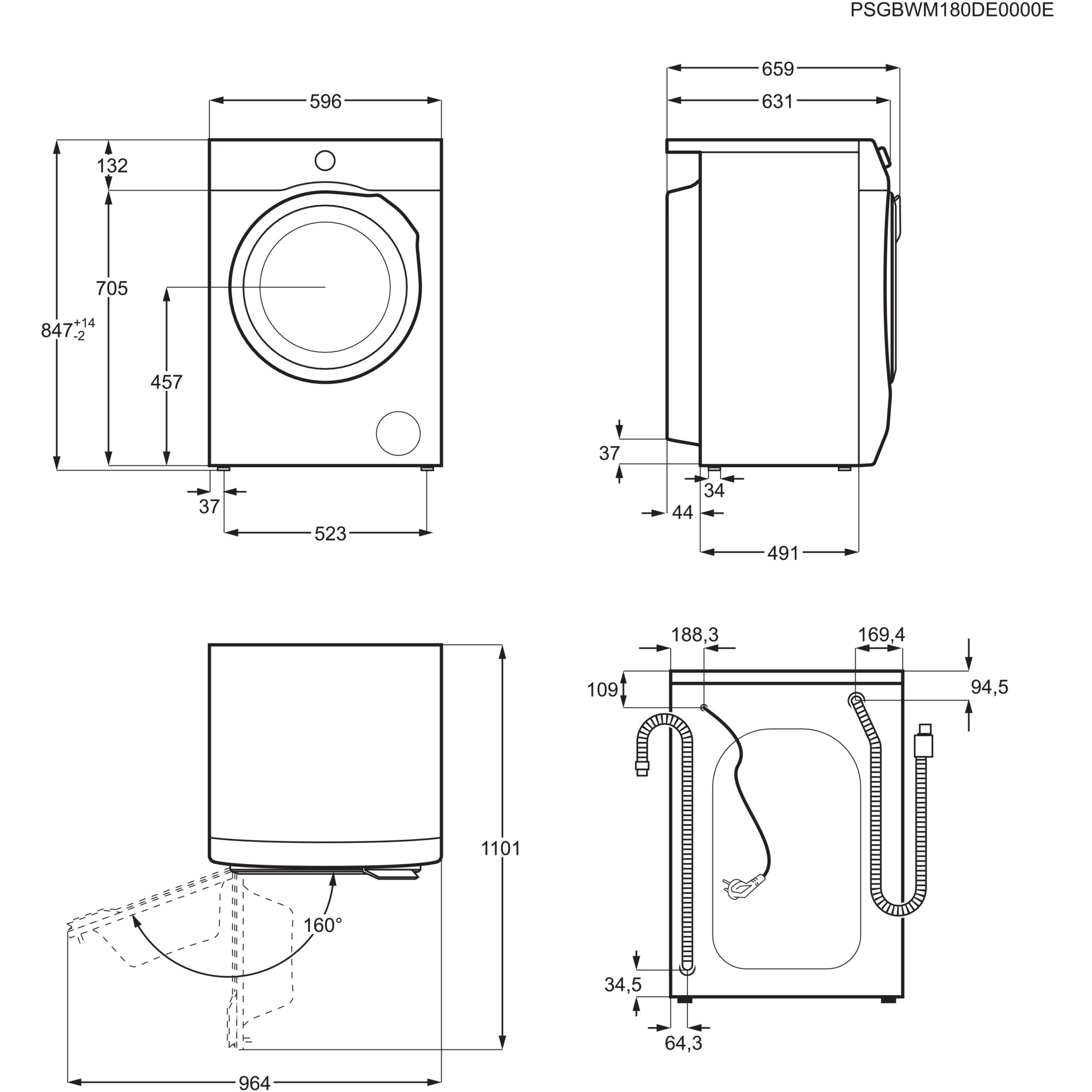 Electrolux EW6F4943FB washing machine Front-load – image 2