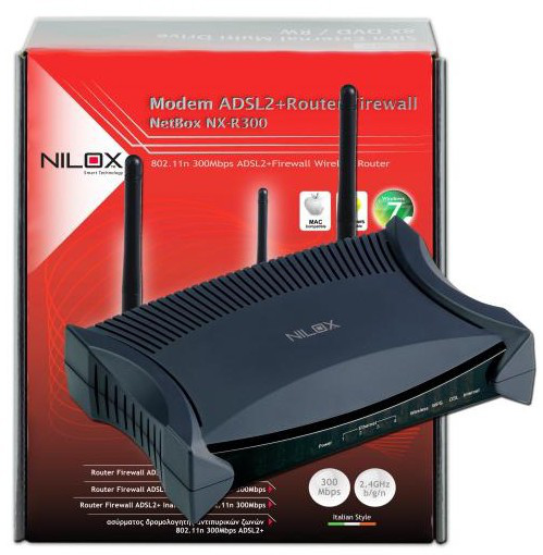 Nilox NX-300 wireless router Fast Ethernet Black, Blue – image 4