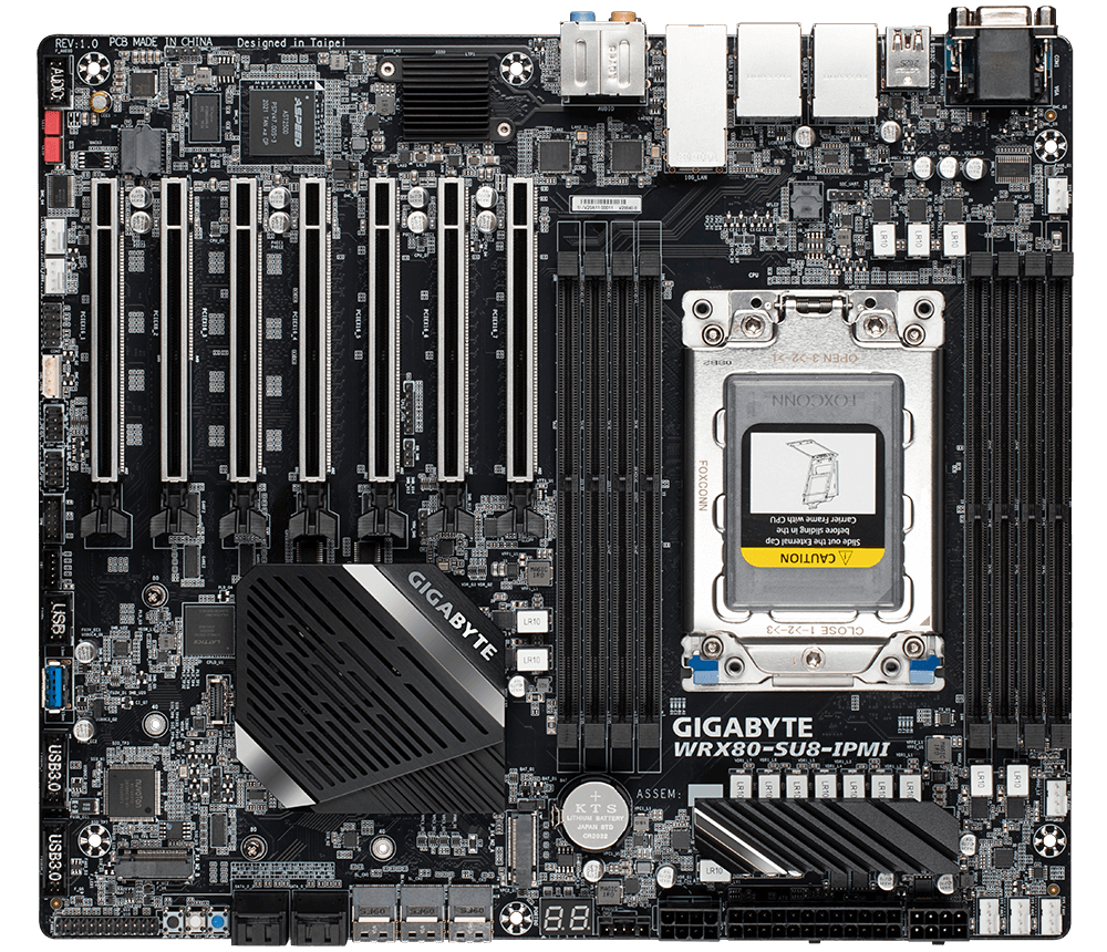 GIGABYTE WRX80-SU8-IPMI motherboard AMD WRX80 Socket sWRX8 CEB