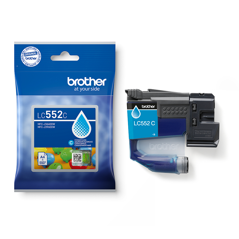 Brother LC552C ink cartridge 1 pc(s) Original Cyan – image 2
