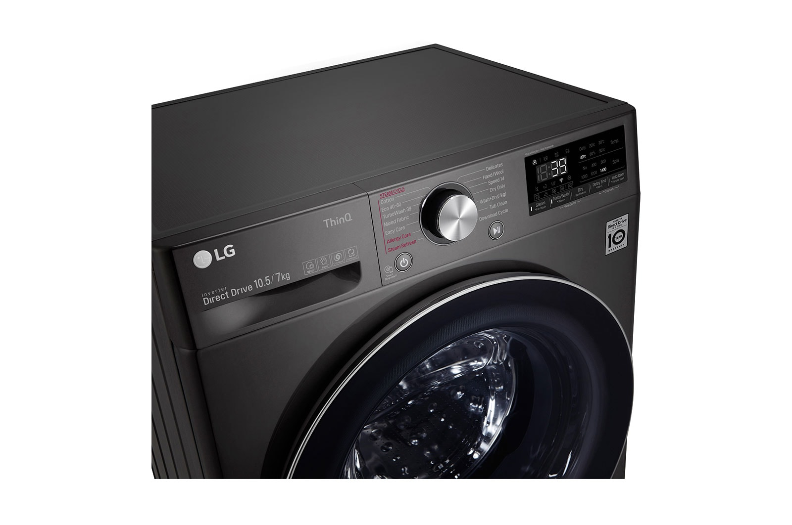 LG F4DV710S2SE washer dryer Freestanding Front-load Black – image 5