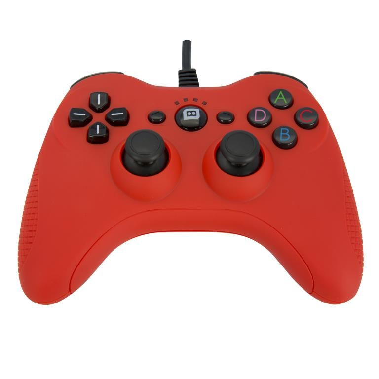 Konix 3328170240901 Gaming Controller Red USB Gamepad Analogue / Digital PC, Playstation 3