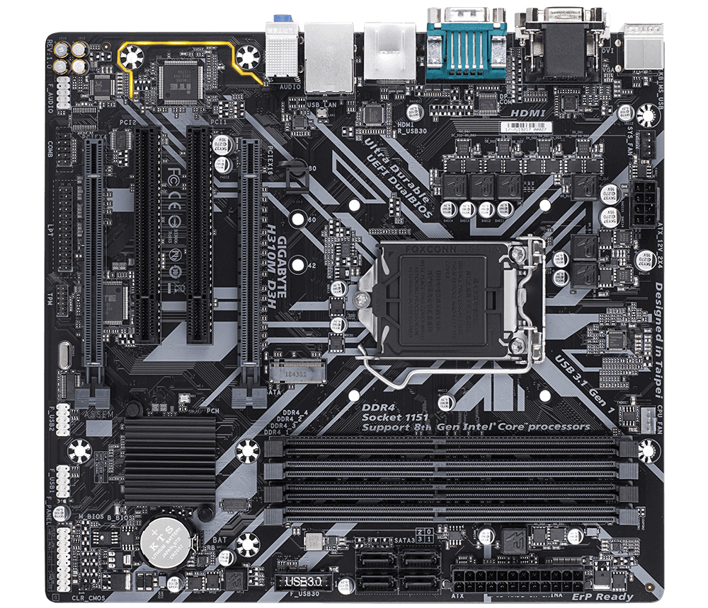 GIGABYTE H310M D3H – image 1
