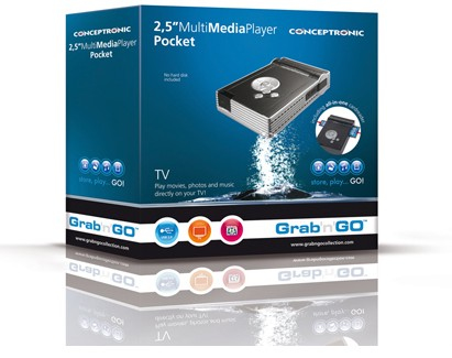 Conceptronic 2.5" Multi Media Player Pocket – image 4