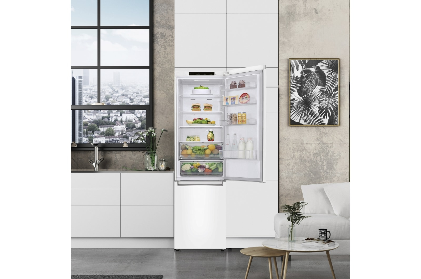 LG GBP62SWNCN1 fridge-freezer Freestanding – image 6