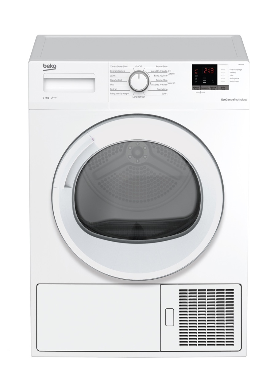 Beko DRX822W tumble dryer Freestanding Front-load