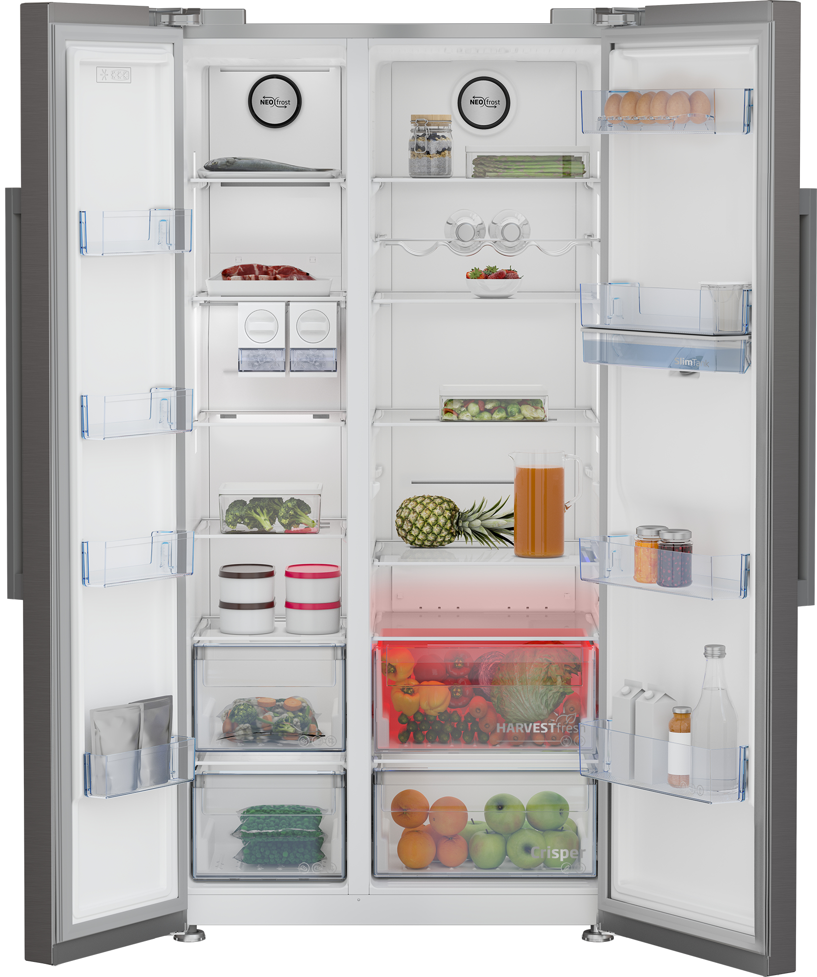 Beko GN163242XBCHN side-by-side refrigerator Freestanding – image 4