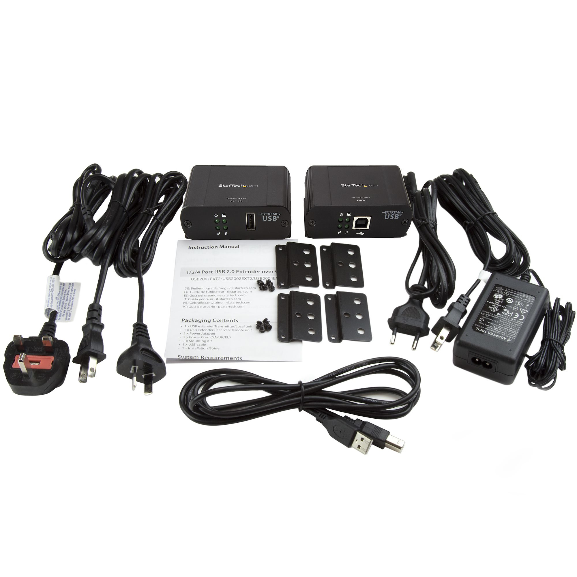 StarTech.com Newer version available USB2001EXT2NA: 1-Port USB 2.0 Ethernet Extender - Up to 330ft(100m) Extension Over Cat5/Cat6 -Industrial USB Over UTP Repea – image 4
