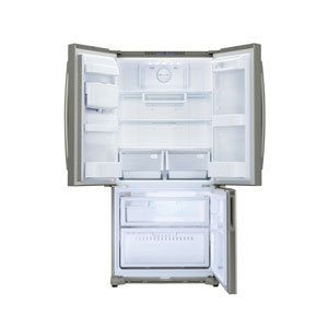 Samsung RF67VBPN side-by-side refrigerator Freestanding Platinum, Stainless steel – image 2