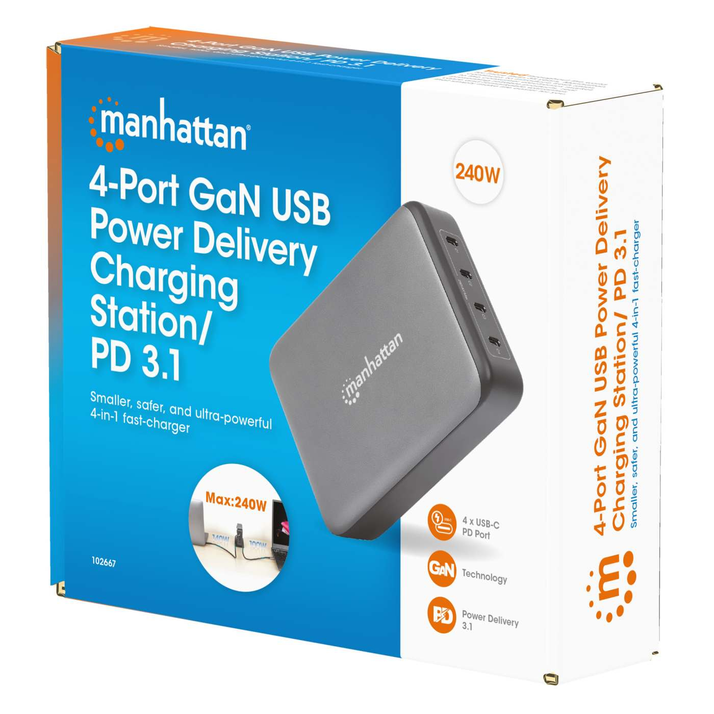 Manhattan 4-Port GaN USB Power Delivery Charging Station – image 2