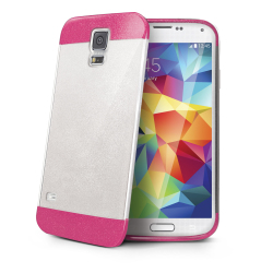 Celly GLCOVGS5FX mobile phone case Cover Pink, White