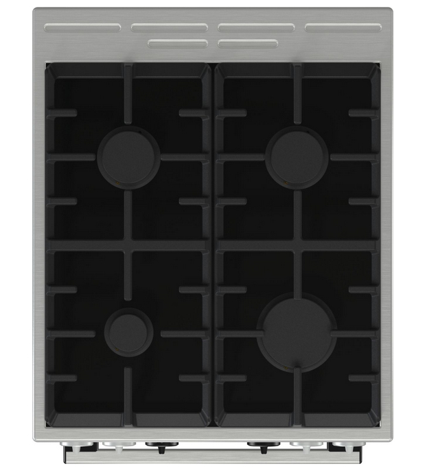 Gorenje KC5355XV cooker Freestanding cooker Gas Black, Stainless steel – image 2