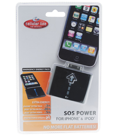 Cellularline SOSCHARGERIPHONE3G mobile device charger Black
