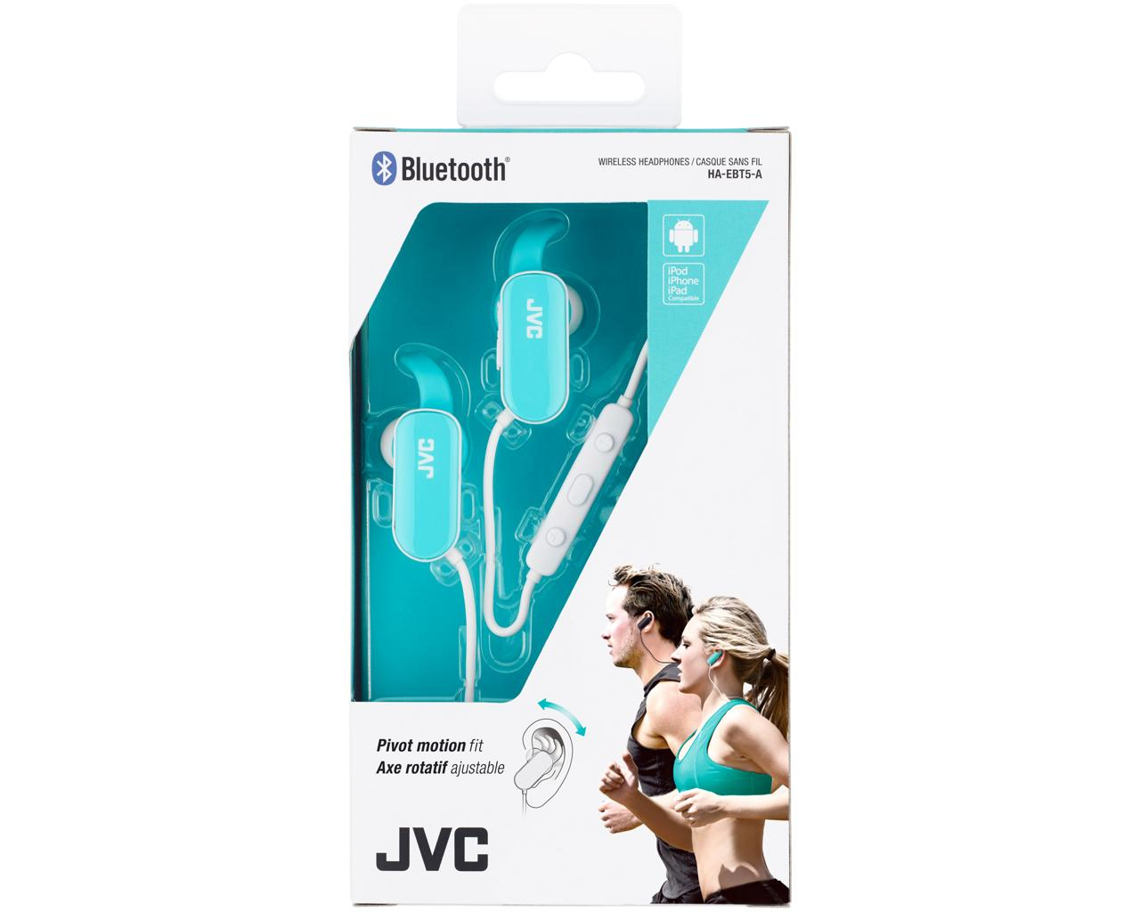 JVC HA-EBT5-A-E headphones/headset Wireless In-ear Sports Bluetooth Blue, White – image 3