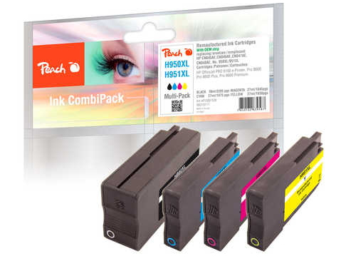 Peach PI300-538 ink cartridge Black, Cyan, Magenta, Yellow