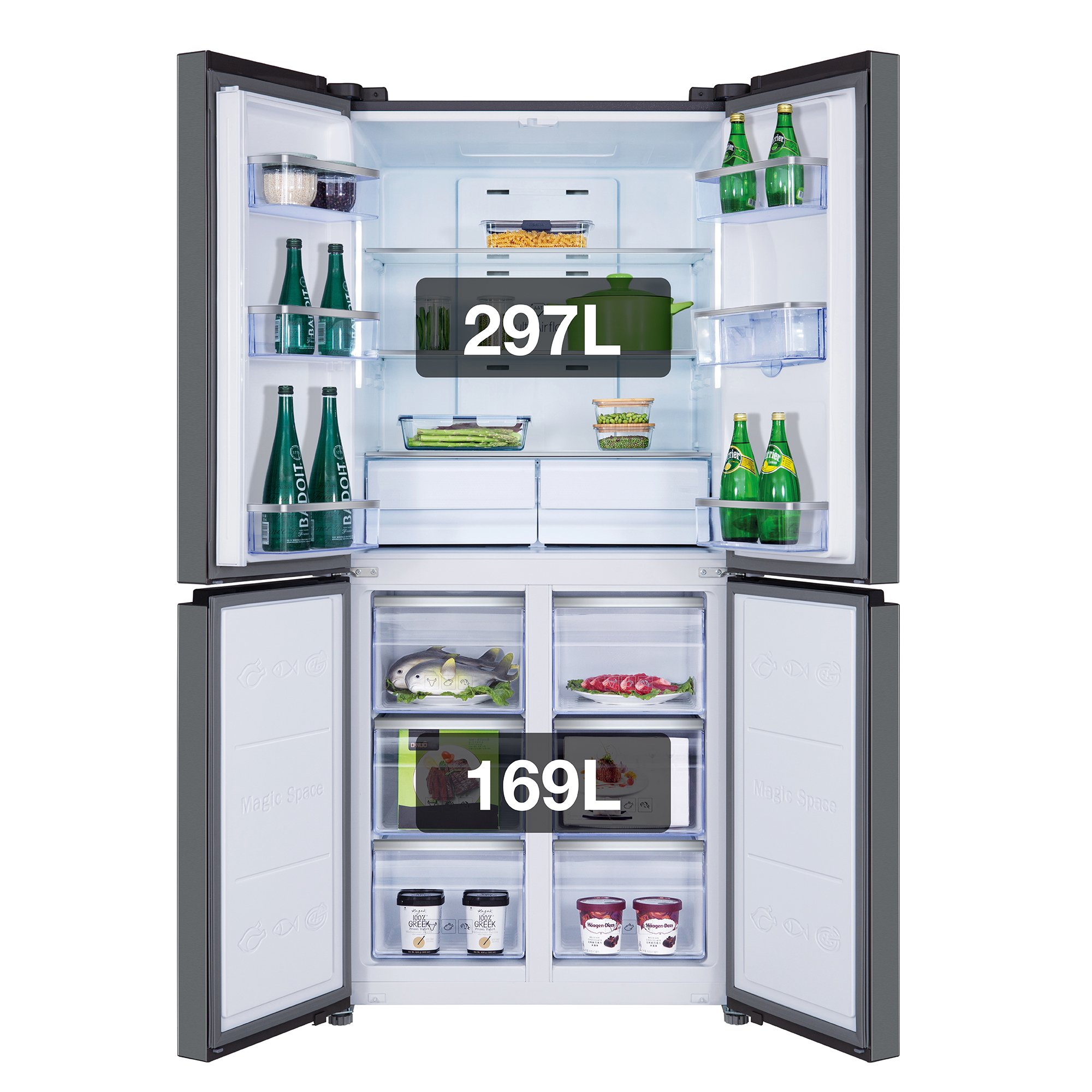 TCL RP466CXF0UK fridge-freezer Freestanding – image 5