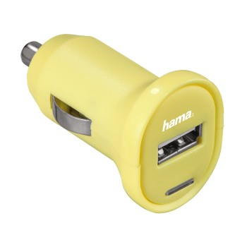 Hama 00136123 mobile device charger Universal Yellow Cigar lighter Auto