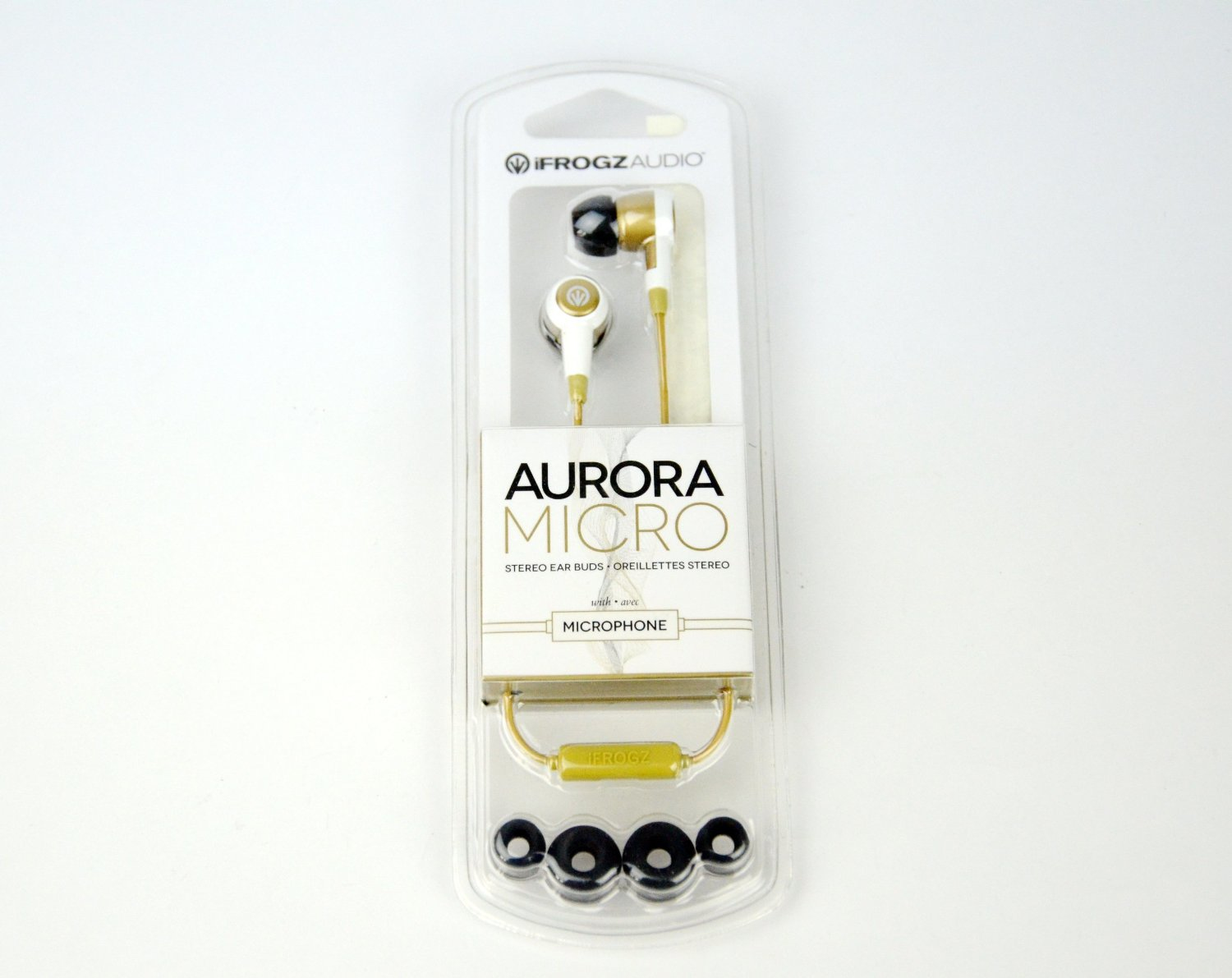 IFROGZ IFA-AURB-GLD headphones/headset Wired In-ear Gold, White – image 4