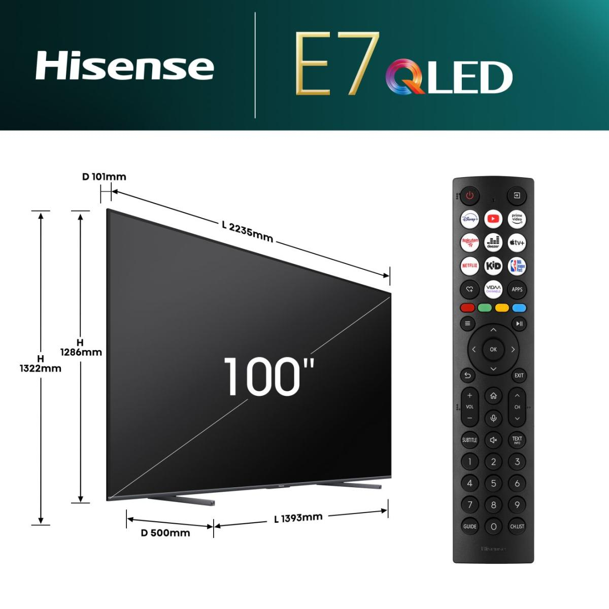 QLED Smart TV 100E7NQ ČR
