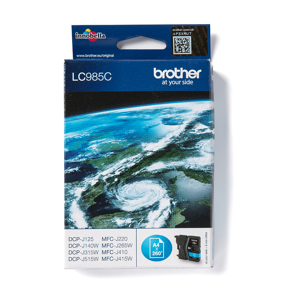 Brother LC985C mustekasetti 1 kpl Alkuperäinen Syaani