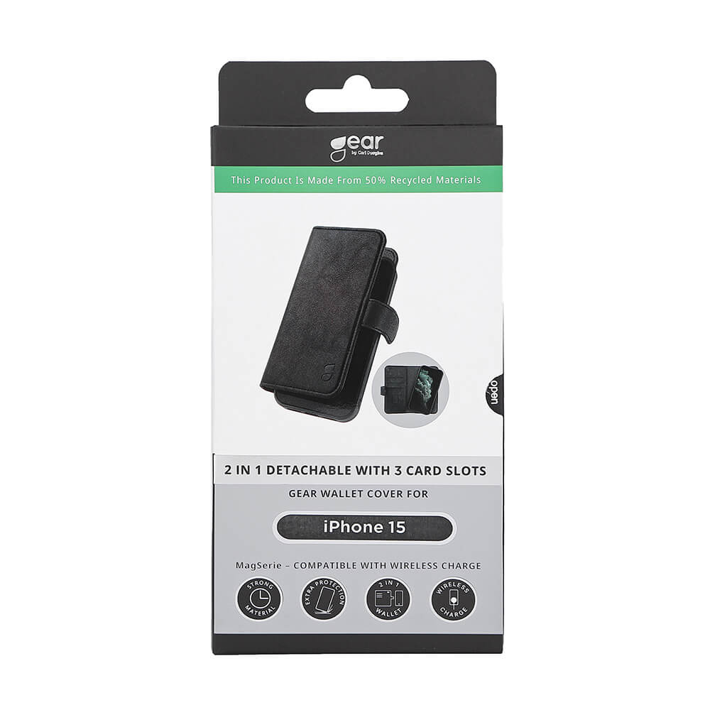 Gear Wallet Case 2-in-1 3 Card Slots MagSeries Black - iPhone 13/14/15 – image 2