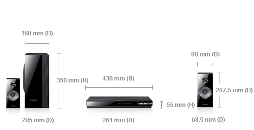 Samsung HT-E5200 home cinema system 2.1 channels – image 4