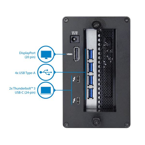 StarTech.com Thunderbolt 3 to PCIe USB 3.1 Adapter - Chassis + 4 Port Card – image 2