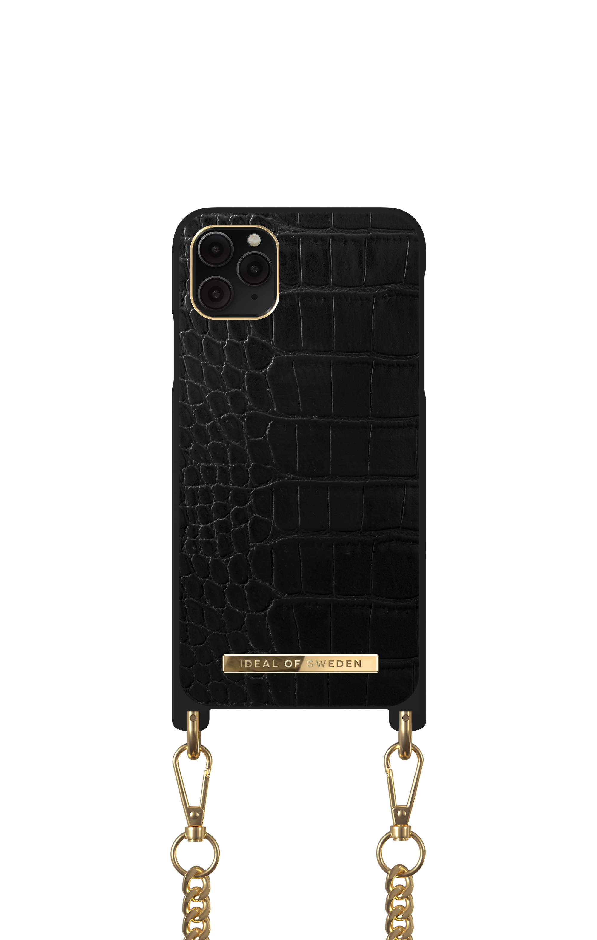 iDeal of Sweden Atelier Necklace Case iPhone 11PM/XSM Jet Black Croco – image 3