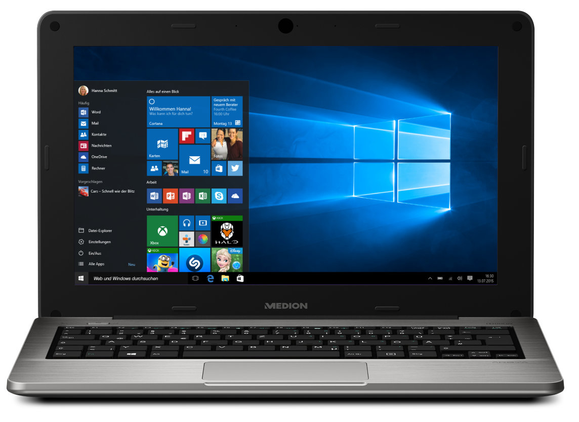 MEDION AKOYA S2218 Intel Atom® Z3735F Laptop