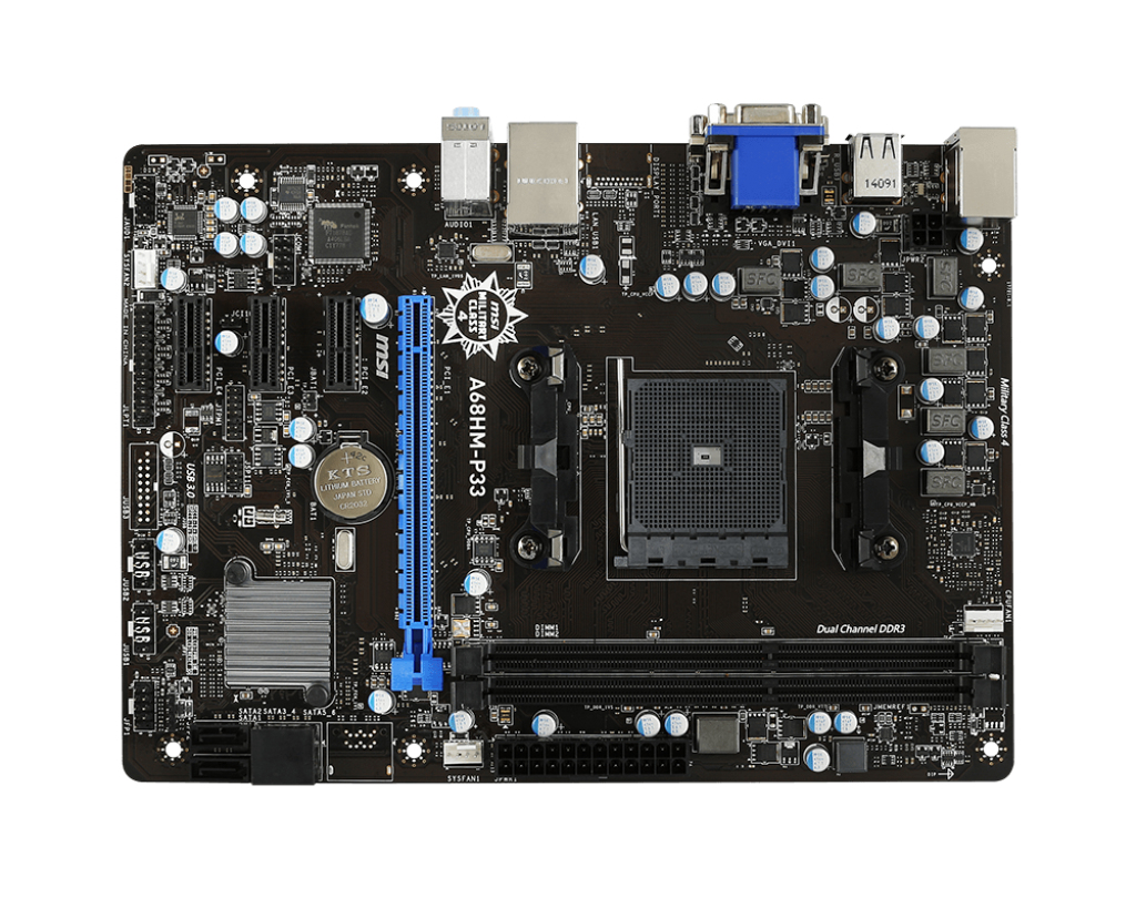 MSI A68HM-P33 AMD A68H Socket FM2+ micro ATX – image 2