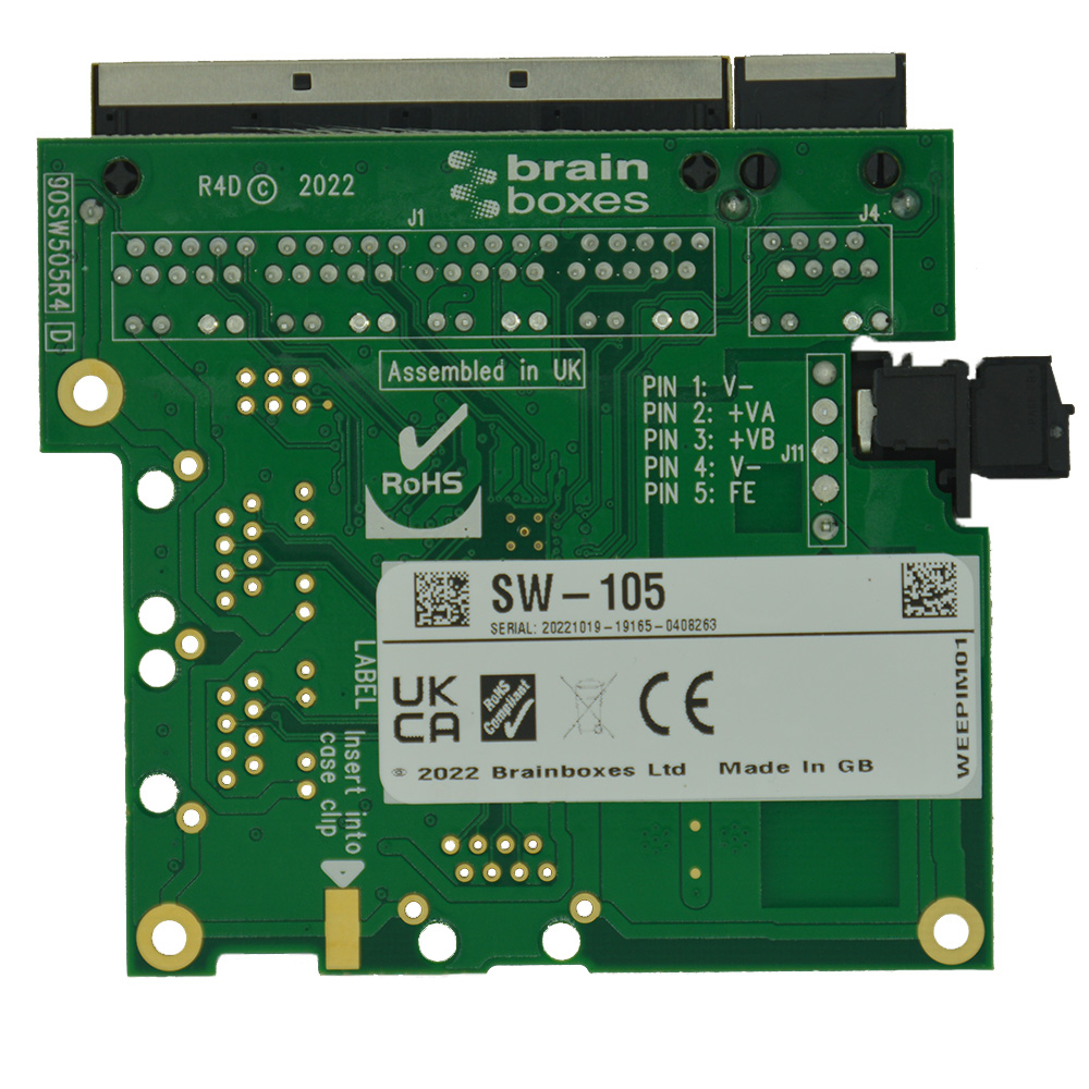 Brainboxes Embedded Industrial 5 Port 10/100 Ethernet Switch – image 4