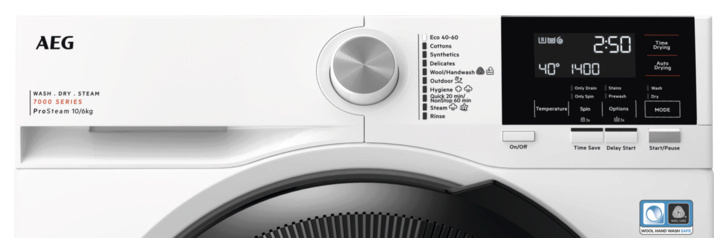 AEG Series 7000 LWR7116O4B washer dryer Freestanding Front-load White – image 2