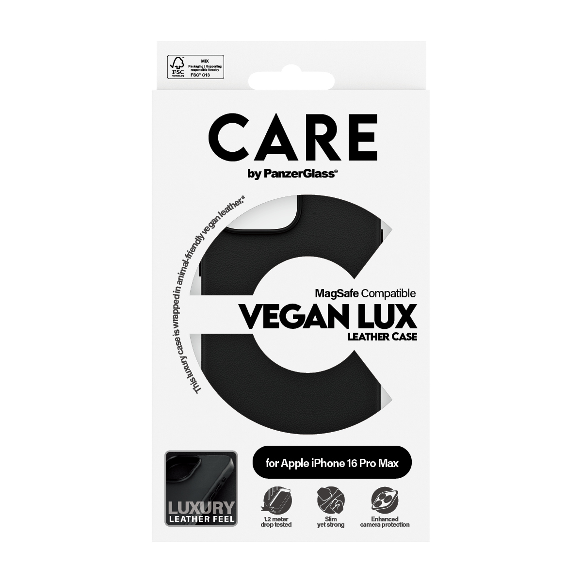 PanzerGlass CARE™ by PanzerGlass® Urban Combat Vegan Leather Case iPhone 16 Pro Max – image 3