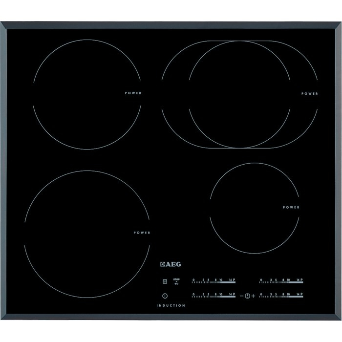 AEG HK565425FB Black, Grey Built-in Zone induction hob 4 zone(s)