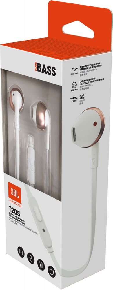 JBL T205 Headset Wired In-ear Calls/Music Rose gold – image 6