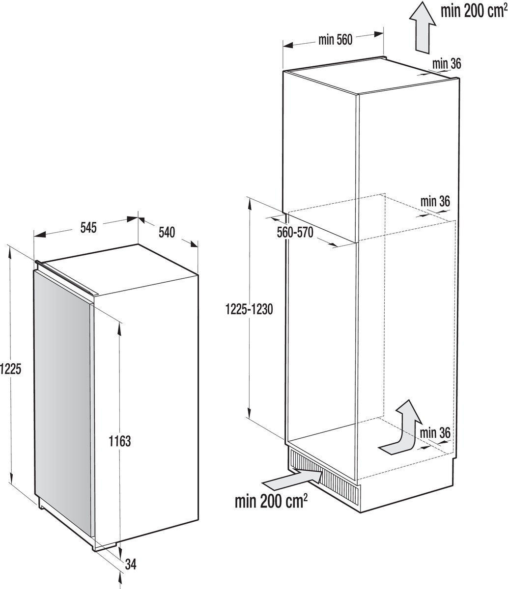 Gorenje RBI4121BW Freestanding – image 2