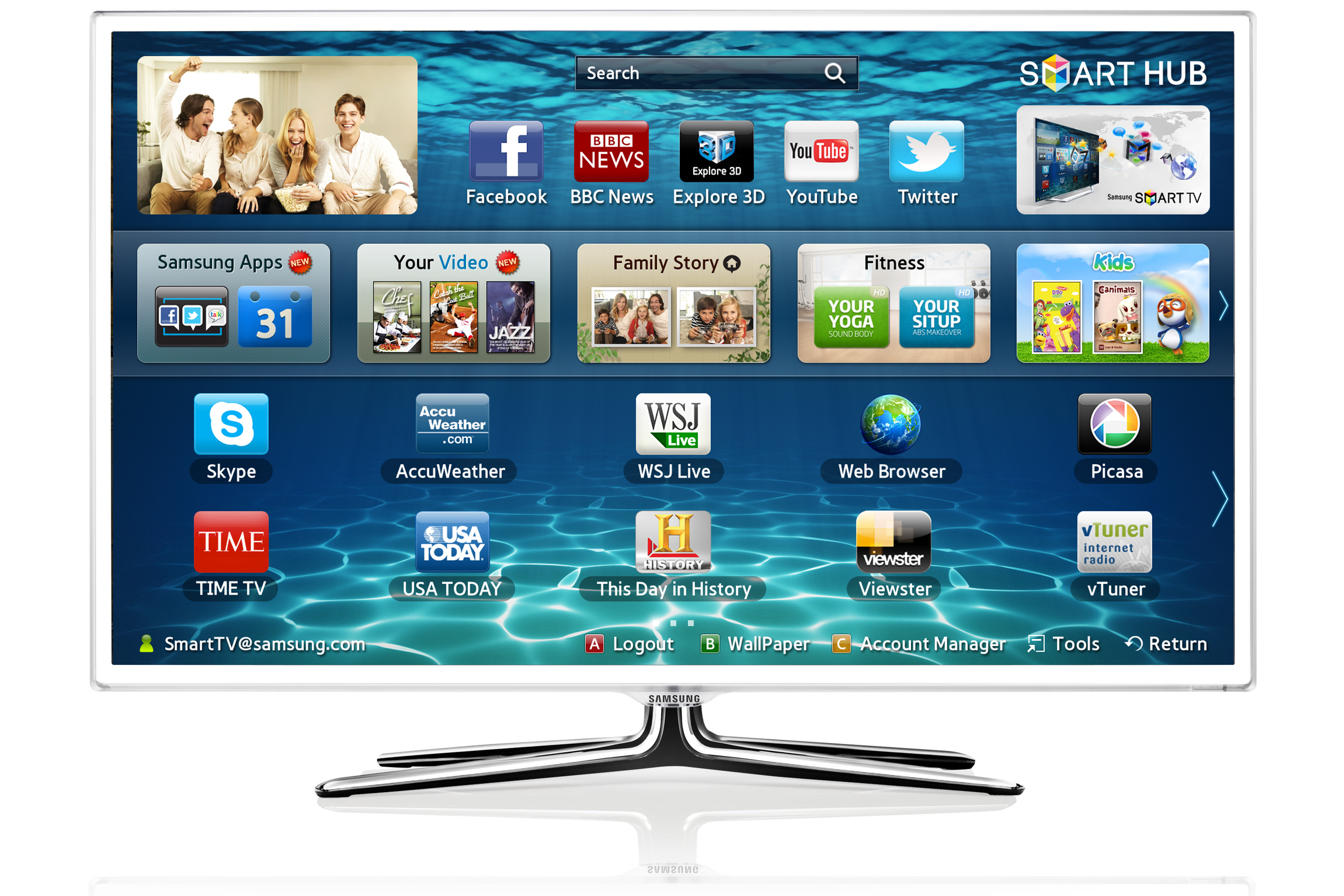 Samsung UE32ES6710U 81.3 cm (32") Full HD Wi-Fi White – image 1