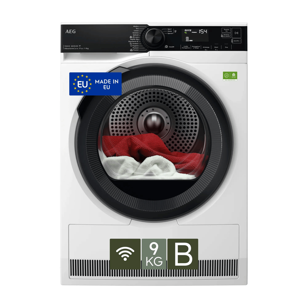 AEG Series 9000 TR9HH9BY tumble dryer Freestanding Front-load