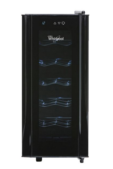 Whirlpool WW2001B wine cooler Freestanding Black 83 bottle(s)