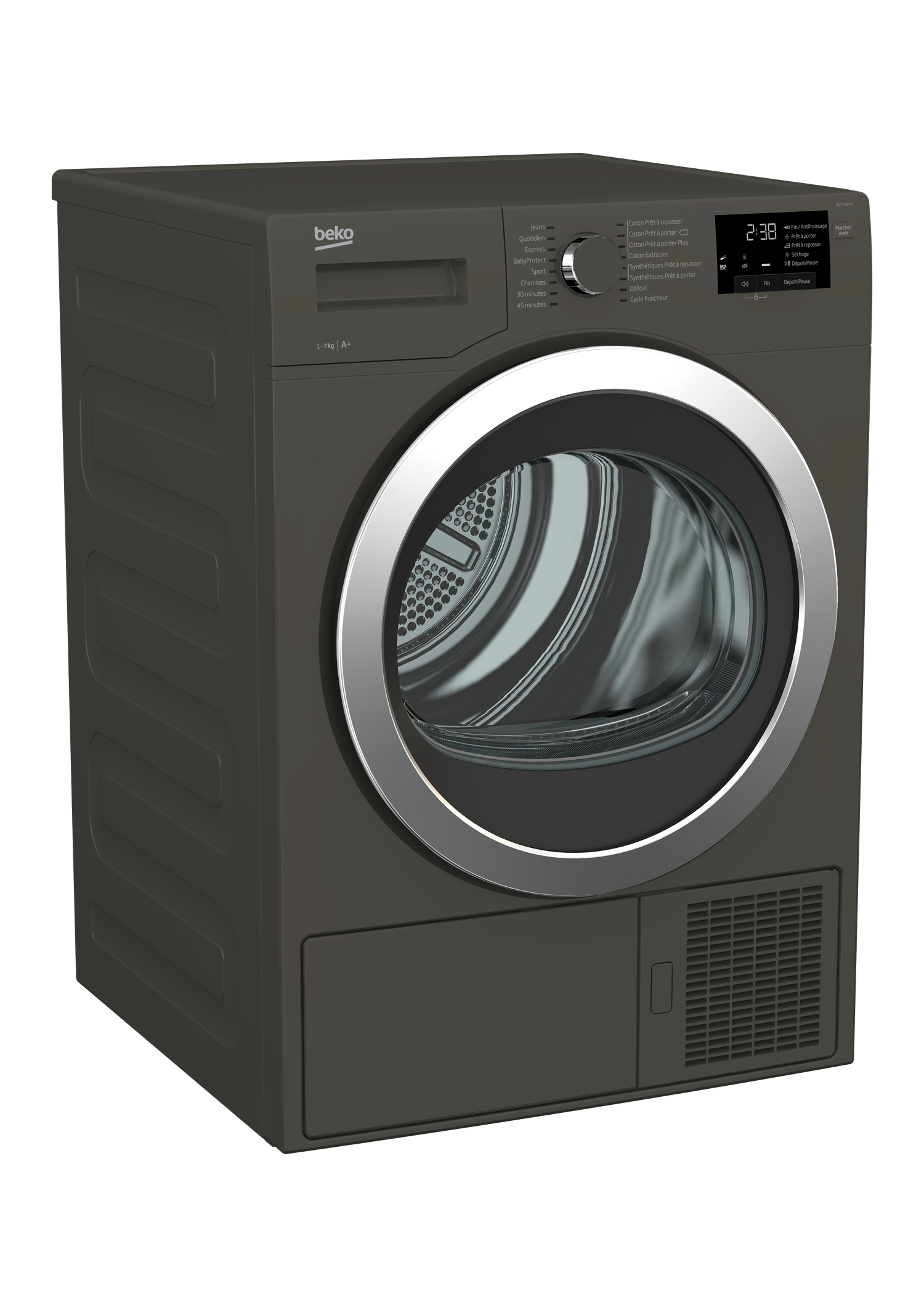 Beko BDS7034M tumble dryer Freestanding Front-load Grey – image 5