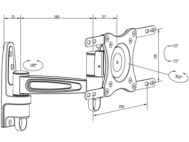 Nilox MB6085 TV mount/stand – image 2