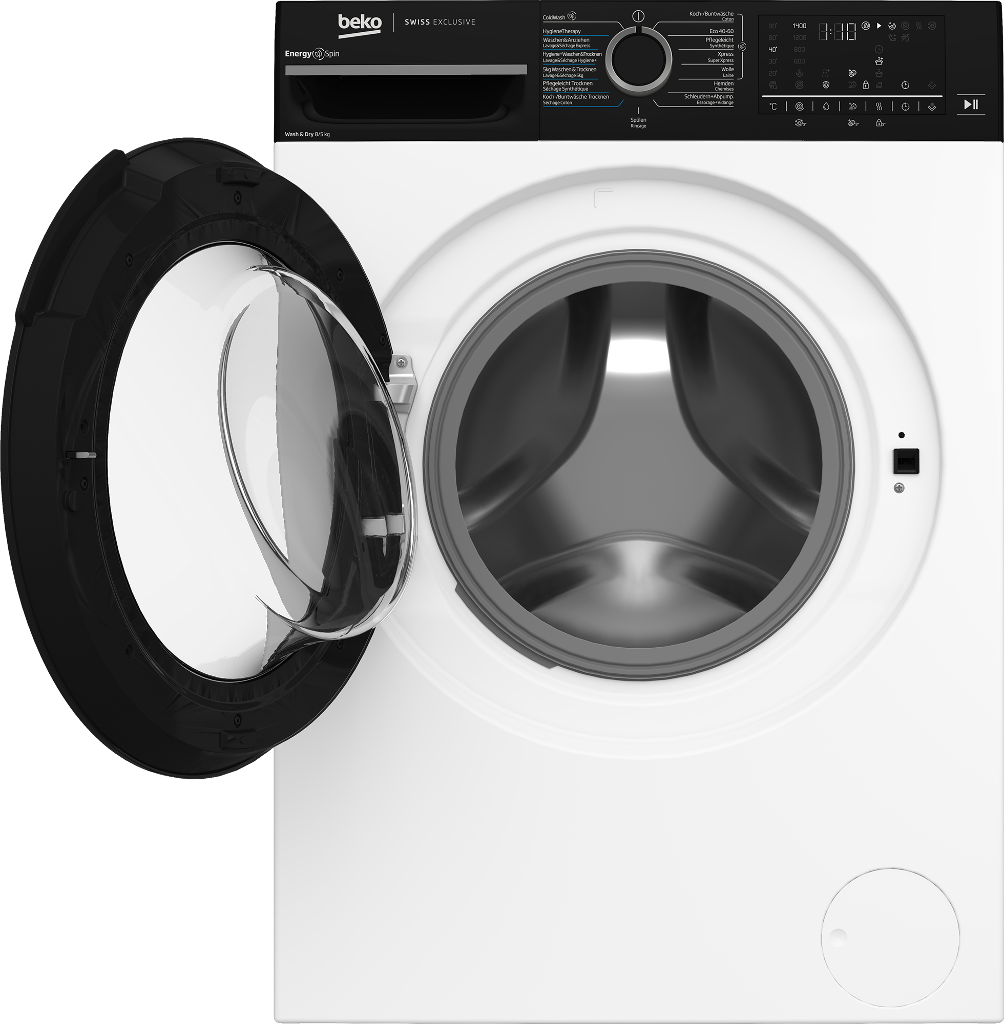 Beko WT310 washer dryer Freestanding Front-load Black, White – image 3