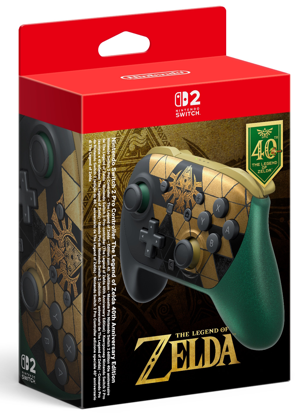 Nintendo Switch 2 Pro Controller - The Legend of Zelda - 40th Anniversary Edition – image 3