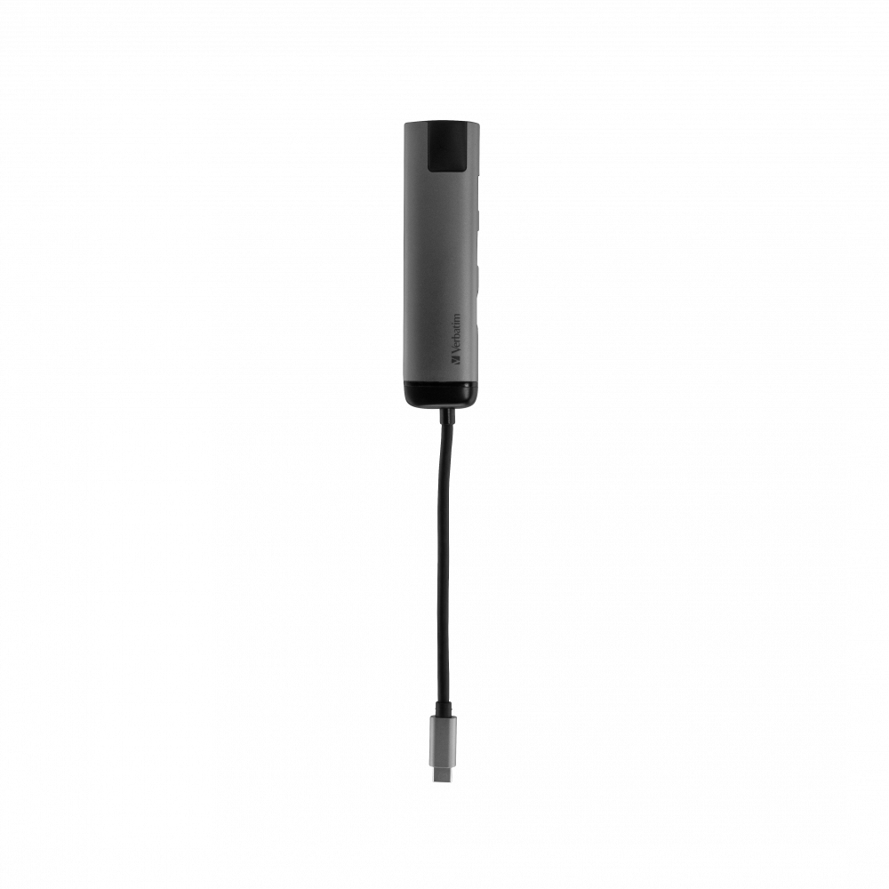 Verbatim 49141 laptop dock/port replicator USB 3.2 Gen 1 (3.1 Gen 1) Type-C Black, Silver – image 4