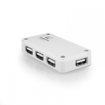 Ewent EW1120 interface hub 480 Mbit/s White – image 1
